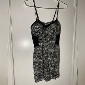 Black & White Tribal Romper. Sz: M